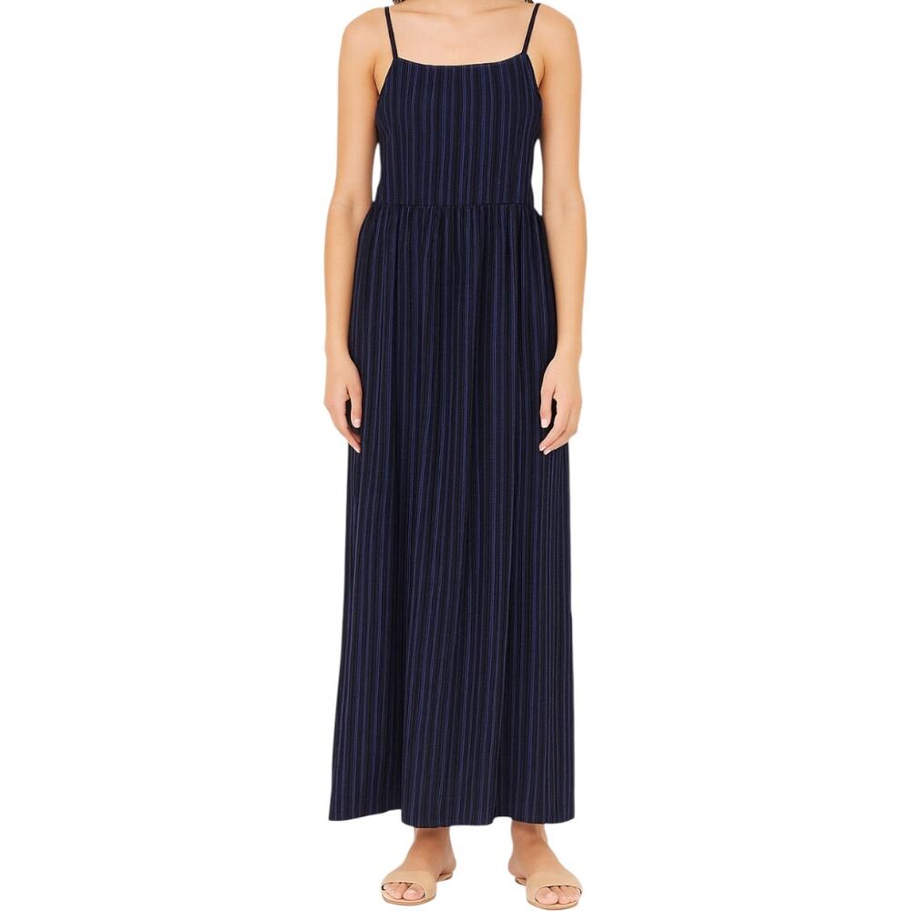 Ace & Jig Dusty Maxi Dress Black Blue Rare 100% Cotton Medium